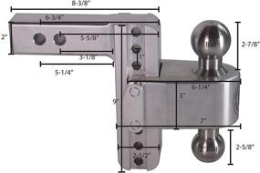 img 1 attached to Weigh Safe Adjustable Aluminum Double Pin