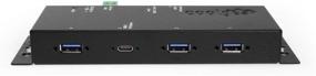 img 1 attached to Enhanced Coolgear USB-C 4-Port Hub with Power Delivery & 15KV ESD Surge Protection USB 3.2 Gen1