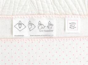 img 2 attached to 👶 SwaddleDesigns Large Receiving Blanket: Ultimate Swaddle for Baby Boys & Girls, Made in USA with Softest US Cotton Flannel. Perfect Shower Gift, Sterling Mod Circles on Soft Pink. Mom’s Choice Winner.