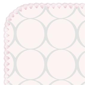 img 3 attached to 👶 SwaddleDesigns Large Receiving Blanket: Ultimate Swaddle for Baby Boys & Girls, Made in USA with Softest US Cotton Flannel. Perfect Shower Gift, Sterling Mod Circles on Soft Pink. Mom’s Choice Winner.