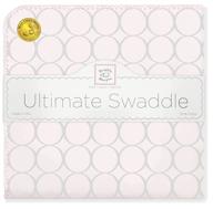 👶 swaddledesigns large receiving blanket: ultimate swaddle for baby boys & girls, made in usa with softest us cotton flannel. perfect shower gift, sterling mod circles on soft pink. mom’s choice winner. logo