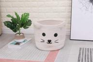 cotton storage basket handle foldable nursery logo