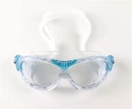 🦈 shark buddies kids swimming goggles: uv safe, leak-free, anti-fog for girls and boys, ages 4+ with italian lenses logo