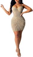 💃 stunning sleeveless bodycon dress: introducing porrcey women's drilling collection logo