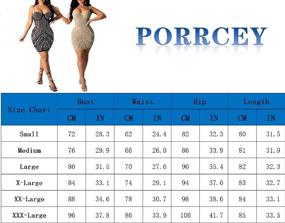 img 1 attached to 💃 Stunning Sleeveless Bodycon Dress: Introducing PORRCEY Women's Drilling Collection