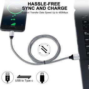 img 1 attached to 🔌 2-Pack USB C Charger Block with Dual USB Ports for LG K51 Stylo 6 5 4, Samsung Galaxy A20 M31 Prime A22 5G M42 5G A42 A32 A12 A01 A10e A11 A21 - Includes 3ft and 6ft USBC Cords