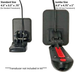 img 2 attached to 🔧 Stern Pad - Standard Size - Black - Screwless Transducer/Acc. Mounting Kit (excluding Large 3D Scan Transducers)