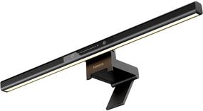 img 4 attached to 💡 Tomons LED Desk Lamp for E-Reading, Eye-Friendly Computer Monitor Light with Touch Slide Control, Flexible Tripod Fixture, Three Color Temperatures, Adjustable Brightness Steplessly