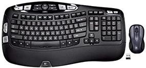 img 4 attached to 🖥️ Logitech MK550 Wireless Wave K350 Keyboard and MK510 Laser Mouse Combo with Long Battery Life, Ergonomic Wave Design, and Wireless Mouse