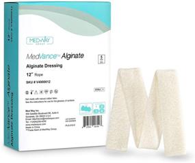 img 4 attached to 🩹 MedVance TM Alginate - High-Quality Calcium Alginate Dressing, 12" Rope, Box of 5 Dressings: Advanced Wound Care Solution