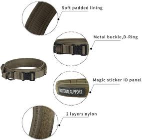 img 1 attached to 🐾 EXCELLENT ELITE SPANKER Tactical Dog Collar: Premium Quality Nylon K9 Collar with Military-grade Durability, Adjustable Fit, Heavy Duty Buckle, and Convenient Handle