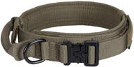 🐾 excellent elite spanker tactical dog collar: premium quality nylon k9 collar with military-grade durability, adjustable fit, heavy duty buckle, and convenient handle logo