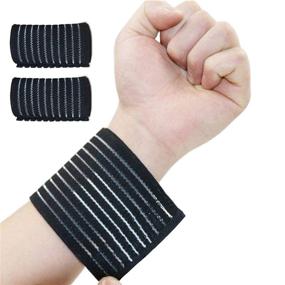 img 4 attached to Breathable Support Compression Wristband Fitness