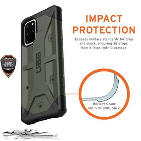 img 2 attached to 📱 Окончательная защита: чехол URBAN ARMOR GEAR UAG для Samsung Galaxy S20 Plus - Pathfinder [Оливковый] - военного класса прочный ударопрочный чехол (экран 6,7 дюйма)