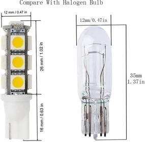 img 1 attached to 🌳 T10 T5 360° Bright Landscape Light 13 Inch