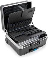 🧰 b&w go portable wheeled rolling tool case box with pocket boards - efficient and convenient storage solution logo