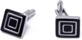 img 4 attached to Stephanie Imports Platinum Plated Silver Cufflinks Men's Accessories