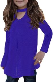 img 4 attached to Asvivid Sleeve Casual Crewneck T Shirts Girls' Clothing for Tops, Tees & Blouses