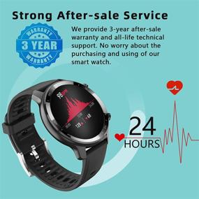 img 3 attached to ⌚ FirYawee Smart Watch: Android & iPhone Compatible, Heart Rate Monitor, Sleep Monitor, Step/Distance/Calorie Counter- 2021 Version for Men and Women