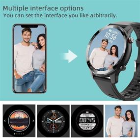 img 2 attached to ⌚ FirYawee Smart Watch: Android & iPhone Compatible, Heart Rate Monitor, Sleep Monitor, Step/Distance/Calorie Counter- 2021 Version for Men and Women