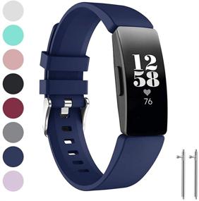 img 3 attached to 👟 Silicone Sports Replacement Wristband for Fitbit Inspire HR/Fitbit Inspire/Fitbit Ace 2 - Water Resistant Fitness Straps in Multiple Colors, Suitable for Women and Men in Different Sizes