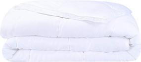 img 4 attached to 🌬️ Columbia Cooling Comforter | Full/Queen Size | 300 Thread Count Moisture Wicking Lyocell Shell | Eco-Friendly Polyester Fiber Fill from Recycled Bottles