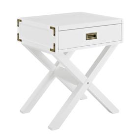 img 3 attached to 🌙 Dorel Living Miles Nightstand - White, Enhanced for SEO