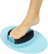 🦶 vive foot scrubber - feet shower cleaner with pumice stone - bath massager brush machine - callus remover - non slip suction cups - enhances circulation, alleviates pain, and exfoliates dead skin logo