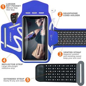 img 3 attached to ANMRY Running Cell Phone Armband Case For IPhone 11 Pro Max Xs Max XR X 8 7 6S Plus