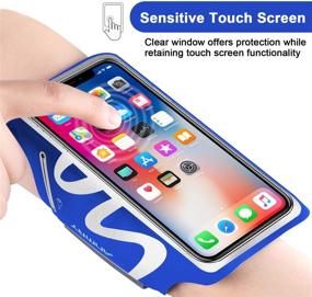 img 2 attached to ANMRY Running Cell Phone Armband Case For IPhone 11 Pro Max Xs Max XR X 8 7 6S Plus