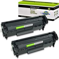 2-pack compatible toner cartridge replacement for canon faxphone l90 l120 imageclass d420 d480 printer - greencycle c104 crg 104 crg104 fx9 fx10 black logo