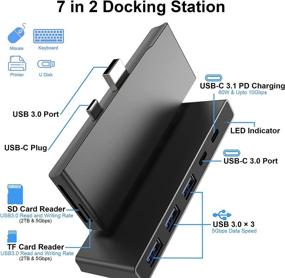 img 3 attached to 🔌 Pubioh Surface Multiport Charger with Multi-function Charging Ports