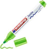 edding 4500 textile marker - light green - 1 pen - round nib 2-3 mm - permanent fabric markers for drawing on textiles logo