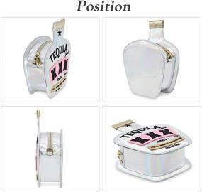 img 2 attached to UStyle Tequila Bottle Shaped 🍸 Clutch Purse: Sparkling Bag for Elegant Women