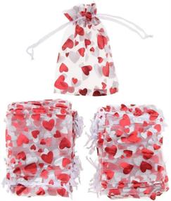 img 4 attached to Jewelry Packaging Drawstring Valentines Festival