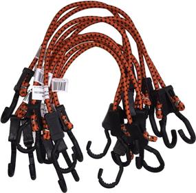 img 4 attached to 🔶 Kotap MABC-24: 10 Count All-Purpose Adjustable Bungee Cords - 24-Inch Orange/Black with Hooks