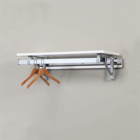 img 1 attached to 🚪 Optimized Closet System: Arrange A Space RCMSY 32" Single Shelf/Hang Rod Kit White