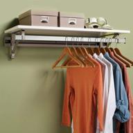 🚪 optimized closet system: arrange a space rcmsy 32" single shelf/hang rod kit white логотип