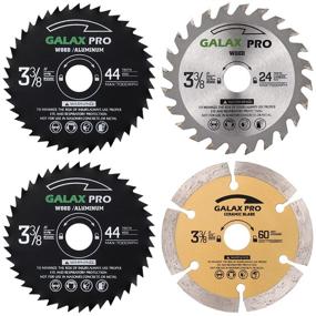 img 4 attached to GALAX PRO 3-3/8 Inch (85 MM) Compact Circular Saw Blade Set with 10mm Arbor, Pack of 4-Pieces TCT/HSS/Diamond Saw Blades Assorted for Cutting Wood/Plastic/Metal/Tile