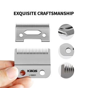 img 1 attached to Enhance your Clipper Performance with KBDS Professional Replacement Clipper Blades: Precision 2 Holes Adjustable 💇 Hair Clipper Parts Blade Specifically for Wahl Clippers, Including Wahl 5-Star Senior, Magic Clip, and Reflections Senior