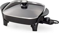 🍳 presto 06626 11 inch electric skillet: convenient cooking with a glass lid logo