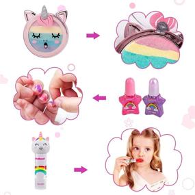 img 1 attached to 🦄 MerryXGift Makeup Unicorn Princess Toddlers: Magical Beauty for Little Ones