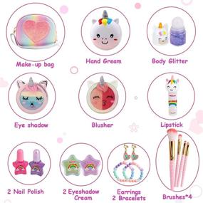 img 3 attached to 🦄 MerryXGift Makeup Unicorn Princess Toddlers: Magical Beauty for Little Ones