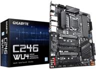 💻 gigabyte c246-wu4 - серверная материнская плата формата atx с чипсетом intel c246 express, ddr4, dual intel server gbe lan, 10xsata3, 2xm.2. логотип