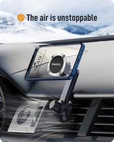 img 3 attached to Baisdon Magnetic Vent Car Phone Holder: 360° Rotate Arm, Upgraded Clamp, Unobstructed Cradle for All Smartphones