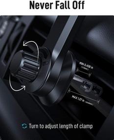img 1 attached to Baisdon Magnetic Vent Car Phone Holder: 360° Rotate Arm, Upgraded Clamp, Unobstructed Cradle for All Smartphones