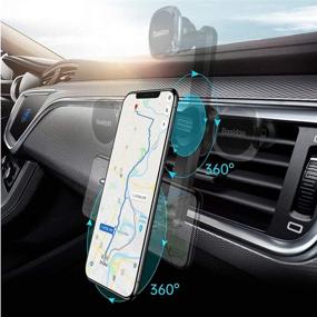 img 2 attached to Baisdon Magnetic Vent Car Phone Holder: 360° Rotate Arm, Upgraded Clamp, Unobstructed Cradle for All Smartphones