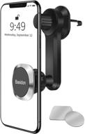baisdon magnetic vent car phone holder: 360° rotate arm, upgraded clamp, unobstructed cradle for all smartphones logo