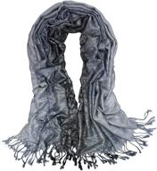 🧣 dahlia women's rayon scarf shawl - chic reversible design logo