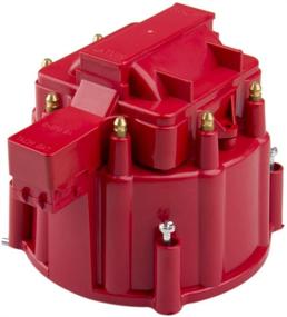 img 1 attached to High Performance Red Male HEI Distributor Cap & Rotor 🔥 Replacement - Affordable Option for SBC BBC 305 350 454 Engines